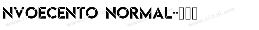 nvoecento normal字体转换